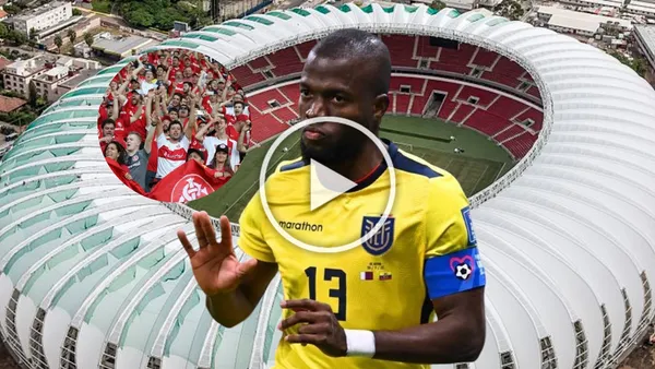 Enner Valencia, Hinchas del Inter de Porto Alegre. Foto tomada de: Wikipedia/El Diario Ecuador