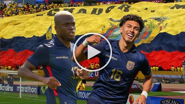 Enner Valencia, Jeremy Sarmiento. Foto tomada de: La Tri/Conmebol