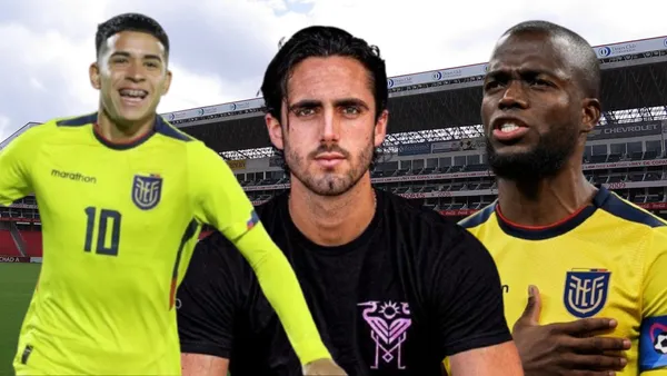 Enner Valencia, Leonardo Campana y Kendry Páez (Foto tomada de: Wikipedia/API/Leonardo Campana)