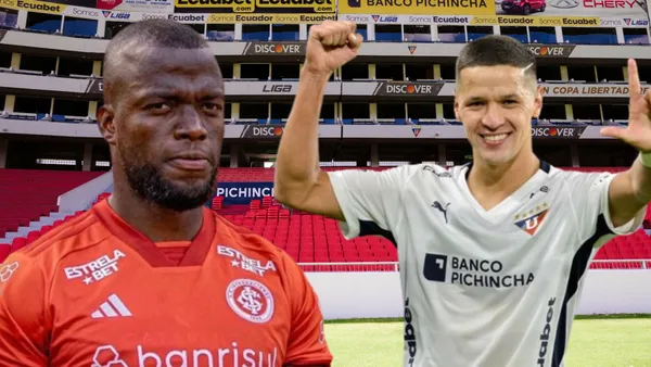 Enner Valencia y Alex Arce (Foto tomada de: Liga de Quito/API/Enner Valencia)