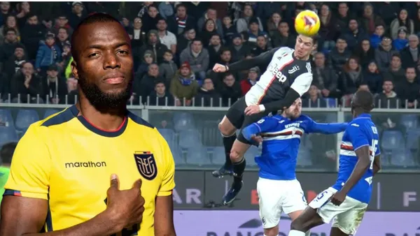 Enner Valencia y Cristiano Ronaldo en Estadio de Juventus (Foto tomada de: Realista/FEF/El Comercio Perú)