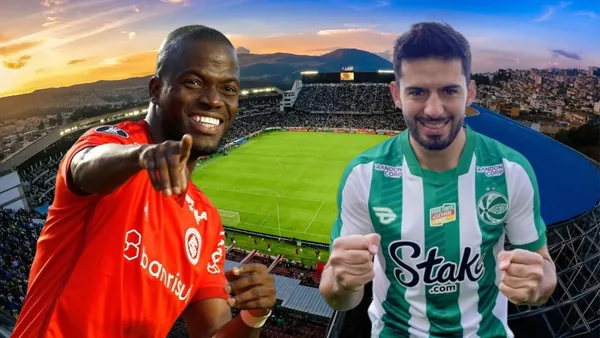 Enner Valencia y Ronie Carillo (Foto tomada de: Liga de Quito/Juventude/Enner Valencia)