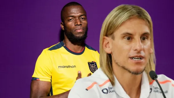 Enner Valencia y Sebastián Beccacece