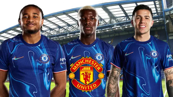 Enzo Fernández, Christopher Nkunku y Moisés Caicedo (Foto tomada de: Goal/Chelsea)