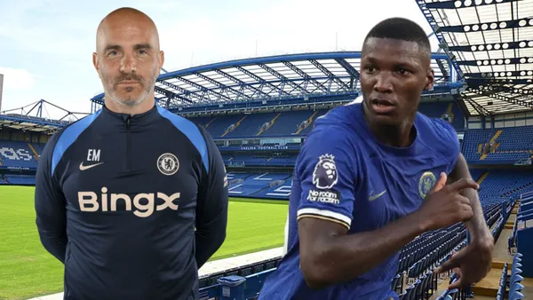 Enzo Maresca y Moisés Caicedo (Foto tomada de: Wikipedia/Chelsea)