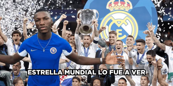 Es una leyenda del fútbol y fue a verlo a Moisés Caicedo