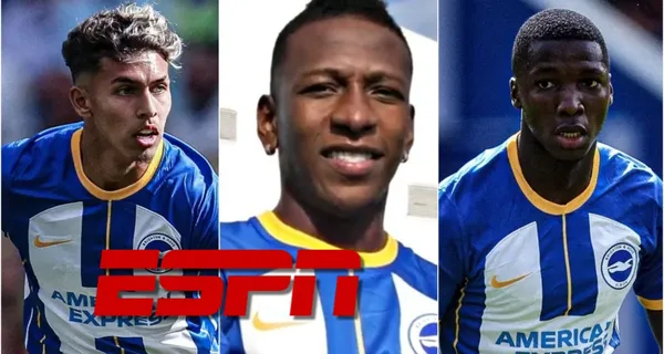 ESPN no dejó pasar la oportunidad para hablar del Brighton porque tienen de titulares a Pervis Estupiñán, Moisés Caicedo y Jeremy Sarmiento