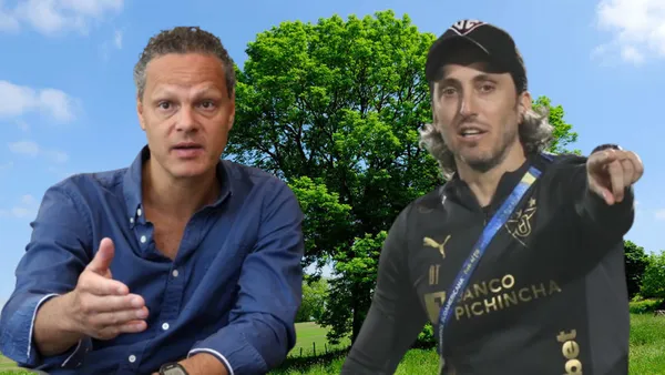 Esteban Paz y Luis Zubeldía en un árbol (Foto tomada de: Aquae/API/Primicias)