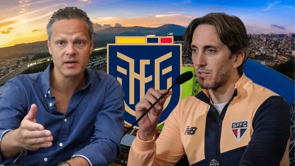 Esteban Paz y Luis Zubeldía (Foto tomada de: Liga de Quito/Primicias/São Paulo/Wikipedia)