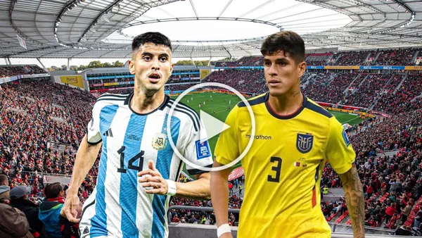 Exequiel Palacios corriendo, Piero Hincapié jugando. Foto tomada de: Instagram/La Tri