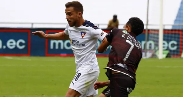 Ezequiel Piovi es uno de los jugadores que podría dejar Liga de Quito porque en Godoy Cruz están en busca de sus servicios