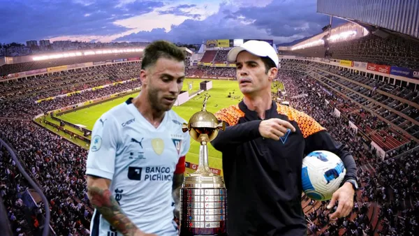 Ezequiel Piovi triste con Josep Alcácer dando indicaciones