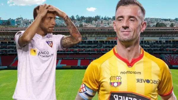 Ezequiel Piovi y Damián Díaz (Foto tomada de: Liga de Quito/API)