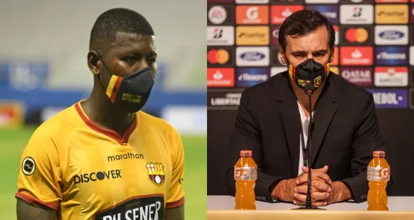 Fabián Bustos hizo entrar hasta a Sergio López en Barcelona SC pero mantuvo en la banca a Gabriel Cortez quien se lamentó ante la derrota que sufrieron contra Flamengo en el Maracaná