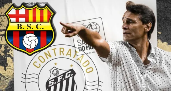 Fabián Bustos salió de Barcelona SC a Santos pero el entrenador no se olvida de un jugador en especial
