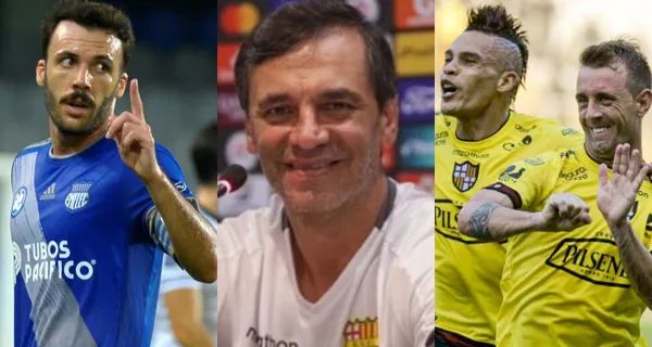 Fabián Bustos vivió a flor de piel el Clásico del Astillero y consiguió los tres puntos en Barcelona SC, ahora lo festeja por todo lo alto