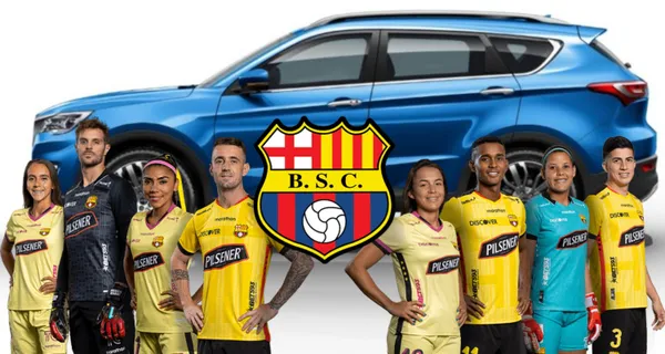 Fabián Bustos y dos jugadores recibieron autos por parte de Barcelona SC