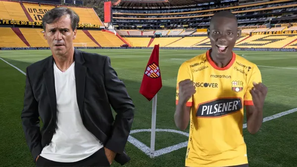 Fabián Bustos y Janner Corozo (Foto tomada de: Barcelona SC/Universitario)