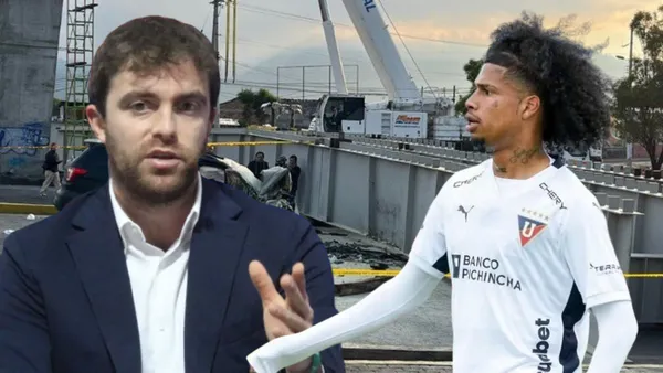 Fabrizio Romano y Marco Angulo (Foto tomada de: X/API/TeamTalk)