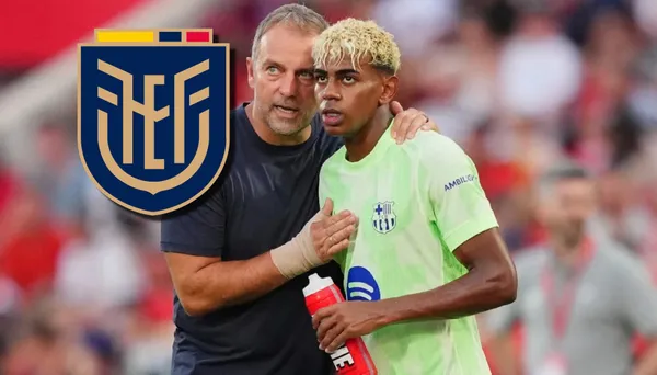 FC Barcelona-Hansi Flick-Lamine Yamal / Foto: AS