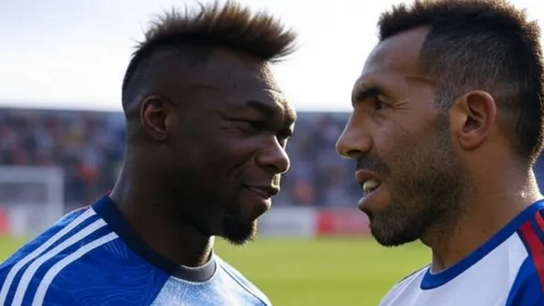 Felipe Caicedo-Carlos Tévez / Foto: GROK