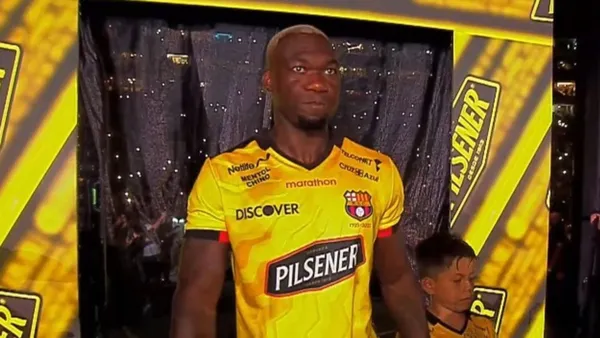 Felipe Caicedo en Barcelona SC / Foto tomada de: API