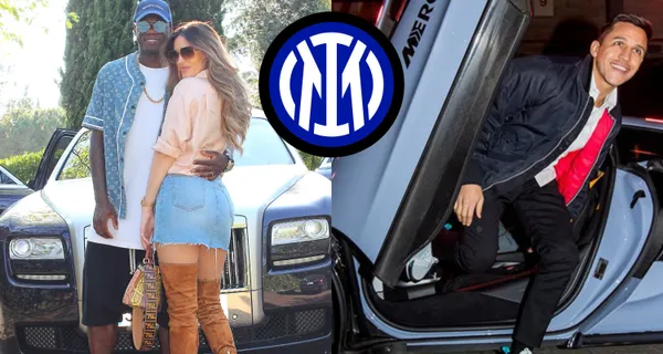 Felipe Caicedo llegó al Inter donde compartirá con Alexis Sánchez, quien tiene una amplia cochera de carros pero ninguno como el Rolls Royce del ecuatoriano