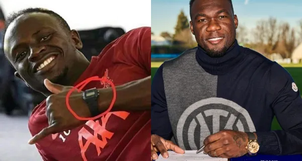 Felipe Caicedo se ha gastado miles de dólares en cosas ostentosas como un reloj caro, en cambio Sadio Mané tiene uno más modesto