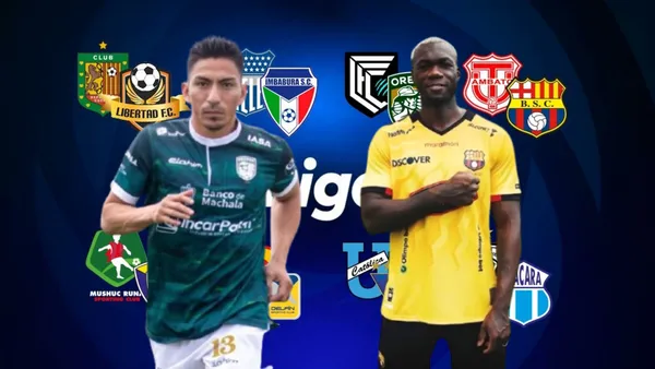 Felipe Caicedo y Ángel Mena / Foto de: El Futbolero Ecuador