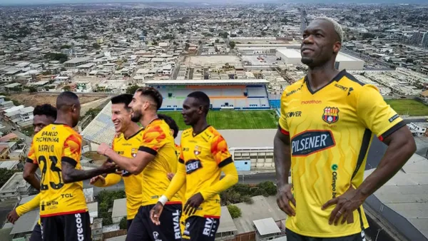 Felipe Caicedo y Barcelona SC (Foto tomada de: Wikipedia)