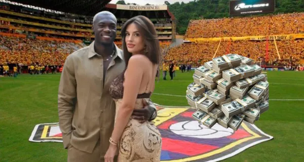 Felipe Caicedo y María García / Foto de: El Futbolero Ecuador