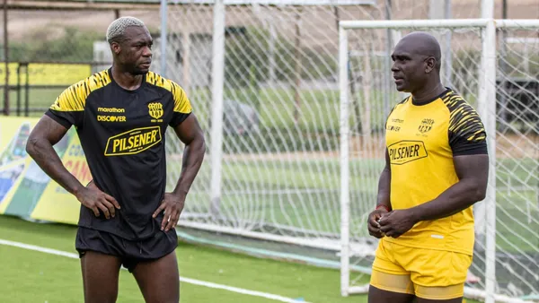 Felipe Caicedo y Segundo Castillo / Foto tomada de: Barcelona SC