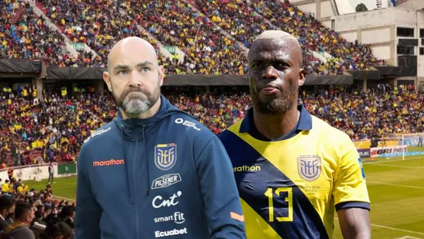 Félix Sánchez Bas, Enner Valencia. Foto tomada de: La Tri