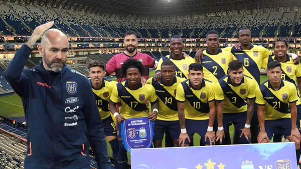 Félix Sánchez dirigiendo, Selección Ecuador. Foto tomada de: La Tri