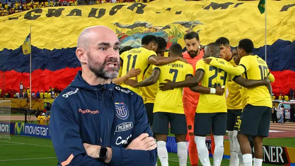 Félix Sánchez enojado, Selección Ecuador. Foto tomada de: La Tri/Ecuavisa