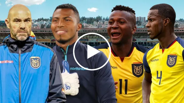 Félix Sánchez, Pedro Ortiz, Michael Estrada y Leonel Quiñónez (Foto tomada de: Liga de Quito/La Tri/Extra/