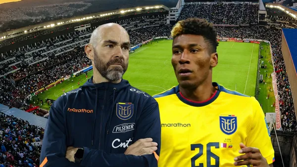 Félix Sánchez serio, Kevin Rodríguez preocupado. Foto tomada de: La Tri