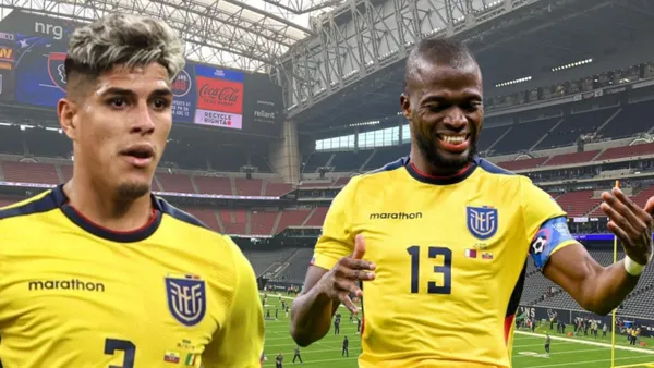 Félix Sánchez y Enner Valencia (Foto tomada de: Houston/TVC/La Tri)