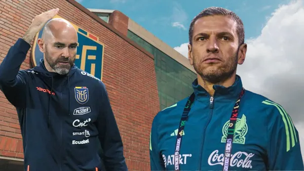 Félix Sánchez y Jaime Lozano (Foto tomada de: El Universo/MEXSPORT/AFP)