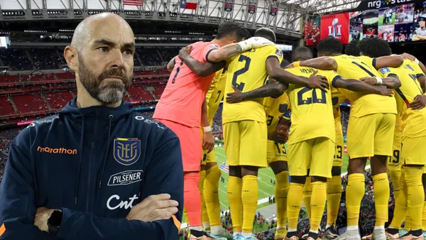 Félix Sánchez y la Selección Ecuatoriana (Foto tomada de: Wikipedia/AFP/CNN)