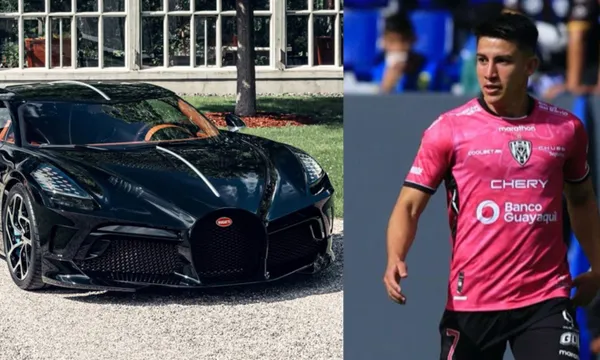 Fernando Gaibor tiene un auto de lujo con el que va a los entrenamientos de Independiente del Valle