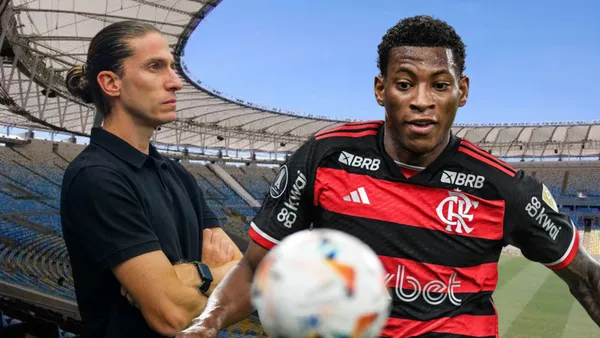 Filipe Luís y Gonzalo Plata (Foto tomada de: Maracaná/Transfermarkt/Flamengo)