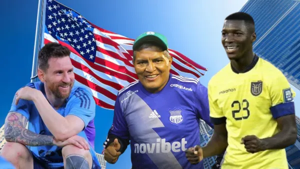 FOTO: Cancha Ecuador/Instagram Messi/Instagram Moisés Caicedo/ Frepick