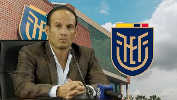 Francisco Egas en el edificio de la FEF (Foto tomada de: El Universo/API/Wikipedia)