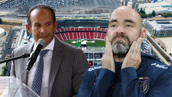 Francisco Egas y Félix Sánchez (Foto tomada de: Copa América/El Universo/API)