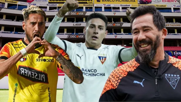 Francisco Fydriszewski, Mauricio Martínez y Pablo Sánchez (Foto tomada de: Liga de Quito/API)