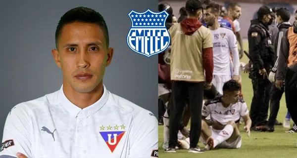 Franklin Guerra, jugador de Liga de Quito, reaccionó ante la actitud que tomó Emelec al final del partido en el estadio Rodrigo Paz Delgado. Manifestó que lo vio todo y además en el informe arbitral se detalló que Facundo Barceló inició todo