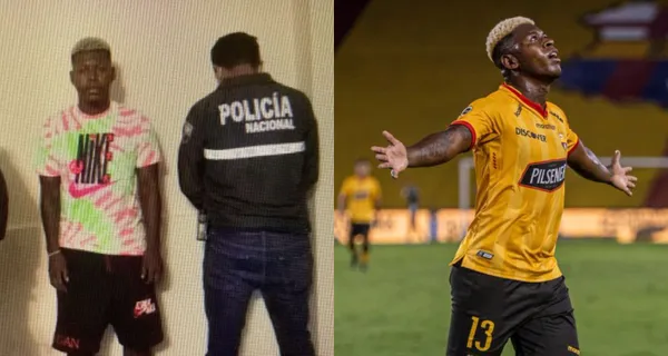 Gabriel Cortez, mediocampista de Barcelona SC, fue detenido esta madrugada con fines investigativos