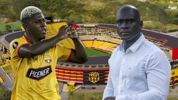 Gabriel Cortez y Segundo Alejandro Castillo (Foto tomada de: Barcelona SC/API/API)