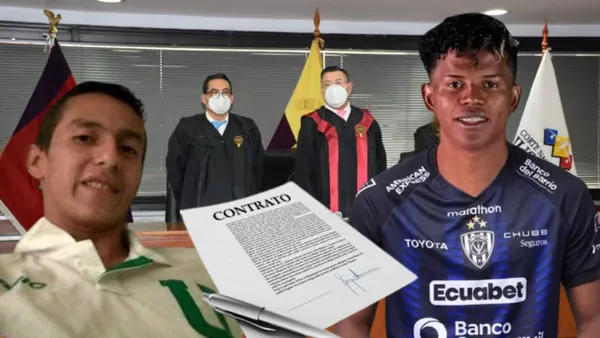 Genaro Huacón, Alexander Bolaños, un contrato y detrás suyo un judgado ecuatoriano (Foto tomada de: El Universo/Genaro Huacón/IDV/T4 Franquicias)